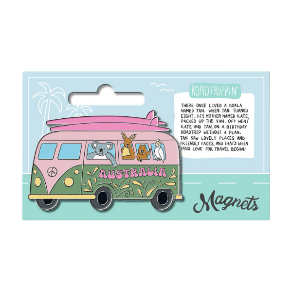 Australia Campervan Fridge Magnet