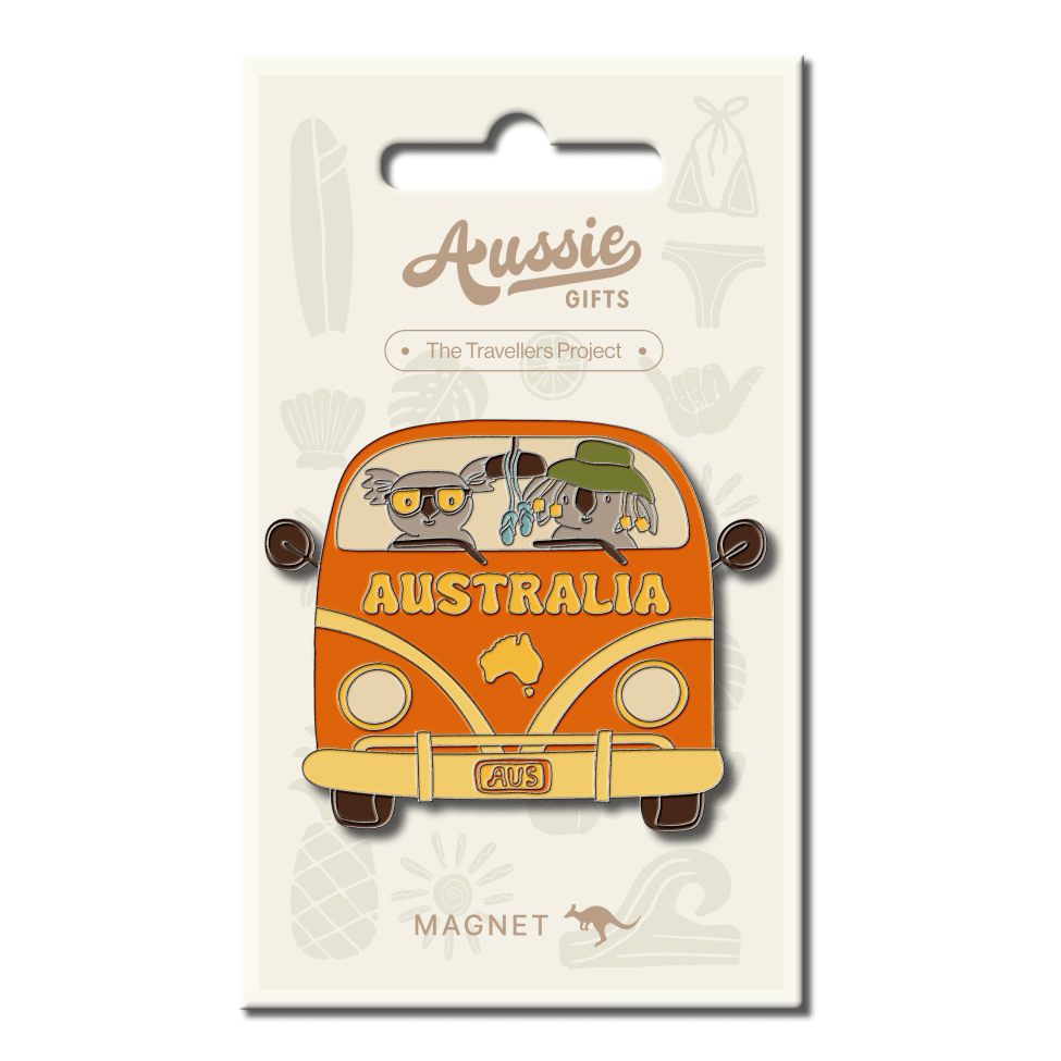 AUS Combi  Koalas Fridge Magnet Orange