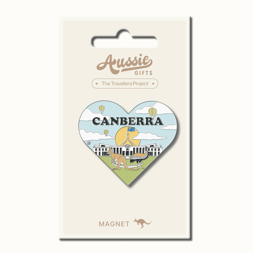 Canberra Heart Skyline Fridge Magnet