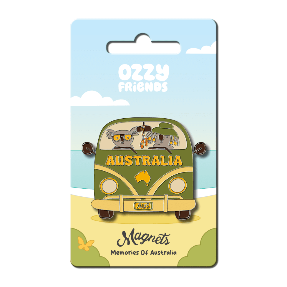 Ozzy Friends Combi Koalas Green Fridge Magnet